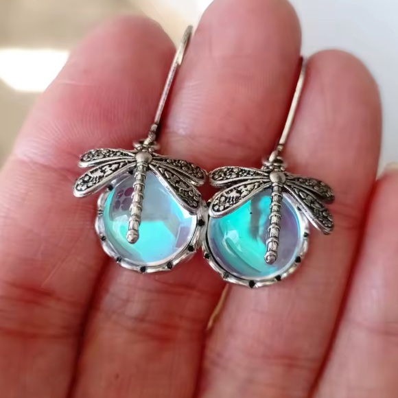 Silver Dragonfly Khalisa Earrings - Picture 5 of 8